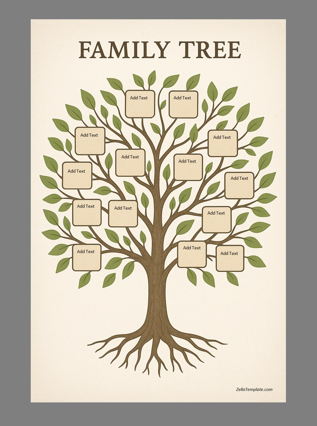 Family Tree Template Word