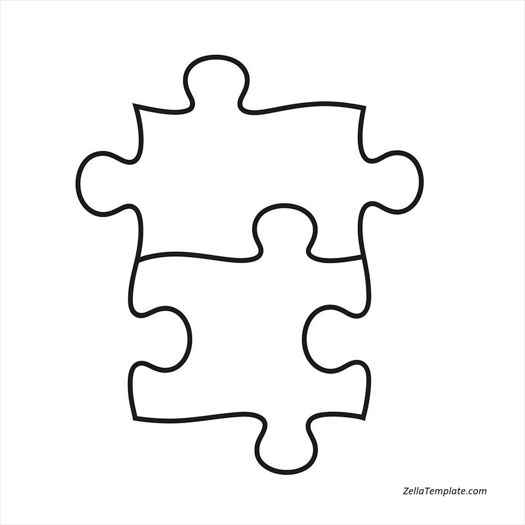 free printable cut out puzzle piece template